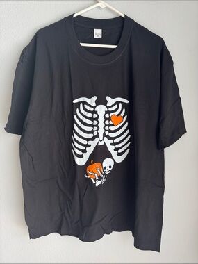 Black Halloween mom to be sz 3x